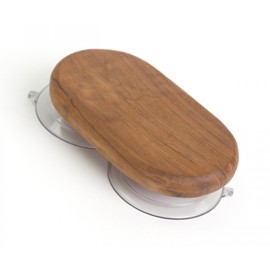 AquaTeak The Original Moa Teak Shower Suction Holder