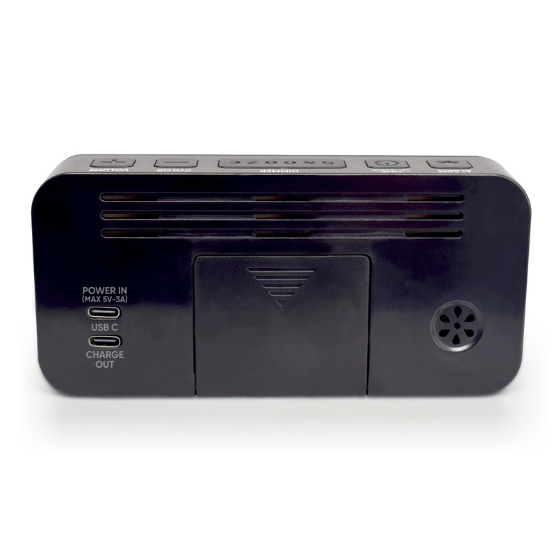 Westclox Digital Clock for Adults with 2" RGB Color Display,