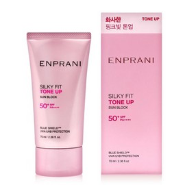 ENPRANI Silky Fit Sunblock Pink Tone Up Sun Cream 70ml / 엔프라니 실키핏 선블록 핑크톤업 선크림 70ml