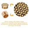Pack of 10 Brass Plugs, 1/8 1/4 3/8 1/2 3/4
