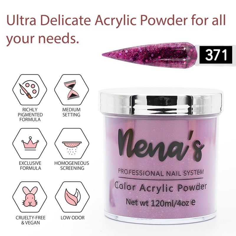 Nena's Superior Sculpting Powder Professional Acrylic Nail System wide color