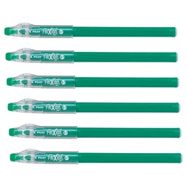 Pilot Frixion Rollerball Pens Medium Nib 07 Green Pack of 6