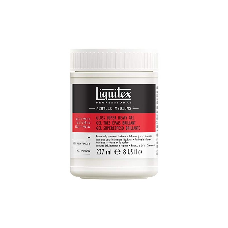 Liquitex Gloss Super Heavy Gel Medium, 8-Ounce