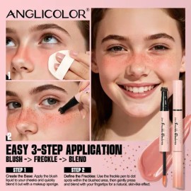 Lápiz Doble Para Pecas Marrones  Colorete Dos En Uno                                                                                                  