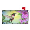 Abucaky Hummingbird Bird Mailbox Cover Magnetic Spring Pink Flowers Waterproof