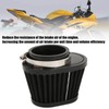 51mm/2in Motorcycle Air Filter ClampOn Dustproof Rubber Black Replacement for
