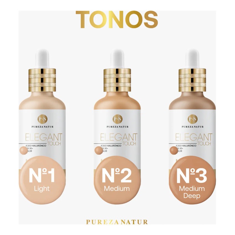 Serum Facial Ácido Hialurónico + Fps 30 + Tono Elegant
