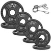 Fitvids Olympic Cast Iron 2-Inch Weight Plate for Strength Training