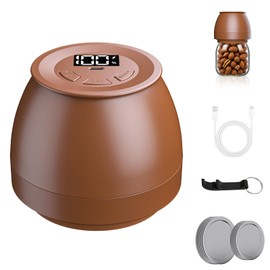 FUTUREZEN Electric Mason Jar Vacuum Sealer for Regular & Wide Mouth Canning Jars, Automatic Sealing Machine Kit for Food Storage & Fermentation, Mouth Mason Jar Lids, Bottle Opener, Type-C Cable