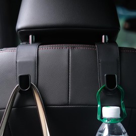 JEYODA Easy to Install Car Hooks, Headrest, 2 Seat Hooks, Strong Load Capacity, Both Front and Back of Seats, Shopping Bag, Business Backpack, Prevents Falls, Convenient Goods, Car Accessories, Car