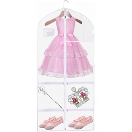 1 PCS Garment Bags,Garment Bags For Hanging Clothes,Clear Suit Bag For Men Women Travel,Full Zipper Dance Garment Bags For Dancers,Garment Bags For Travel Storage.Dance Garment Bag For Kids Adults