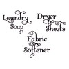 Ivory - Laundry Room Vinyl Decal Set - Laundry Soap