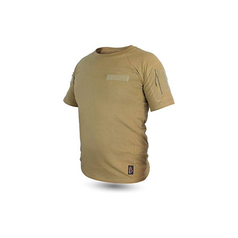 normani Tactical Tropical T-Shirt with Arm Pockets, Underarm Pockets and
