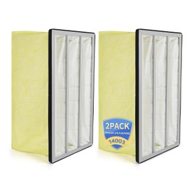24x12x12 MERV 14 Inner Air Filter Compatible With JET AFS-1000B AFS-1000C 708733 and JDS Air-Tech HP Air-Tech 750-ER 14003 and Powermatic 1791082 Synthetic Pocket Replacement Filter, 2PCS