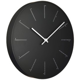 Lemnos Wall Clock Divide Analog Black divide NL17-01 BK Lemnos