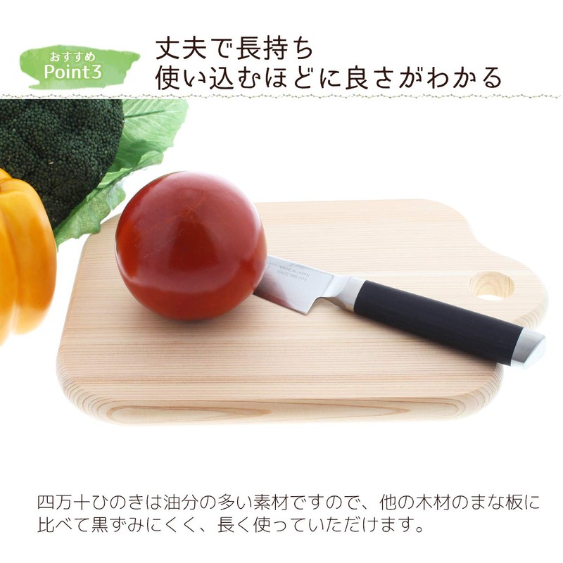 TOSARYU Shimantoku Hinoki Tabletop Cutting Board Square S