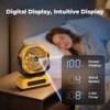 30000mAh Portable Camping Fan with RGB Lantern, Rechargeable Battery Powered