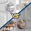 Rulart Double keyed Deadbolt Lock - Keyed on Both Sides,