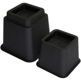 Utopia Bedding Adjustable Bed Furniture Risers - Elevation in Heights 3, 5 or 8 Inch Heavy Duty Risers for Sofa and Table - Supports up to 1,300 lbs - (8 Piece Set, Black)