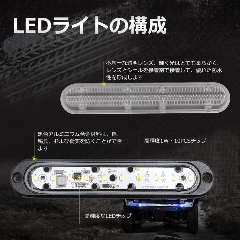 Chelhead LED Daylight for Boats, Thin, 10W, Yellow, Car Work
