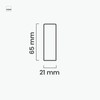 KGM Skirting Board Connectors – White Varnished Surface – For