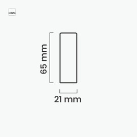 KGM Skirting Board Connectors – White Varnished Surface – For Clean Transitions Between Skirting Boards – Ideal for Corners – Saves Mitring – Suitable for Use with Hamburg, Old Berlin and Modern Profiles – Pack of 4