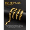 Hoyazvet Men's Necklace Cuban Link Chain 7mm 28 Inch Hip