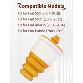 2Pcs Rear Buffer Block Rear Shock Absorber Rubber Buffers Fit for Fiat 500 Abarth Panda Bump Stop Support Suspension Replace 51811829 1610383