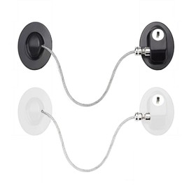 Refrigerator Fridge Lock, 2 Pcs Child Safety Lock for Cabinets, Closets, Drawers, Window and More, Easy Install and Use