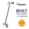 HammerHead Showers® Solid Metal 12-Inch Adjustable Shower Extension Arm –
