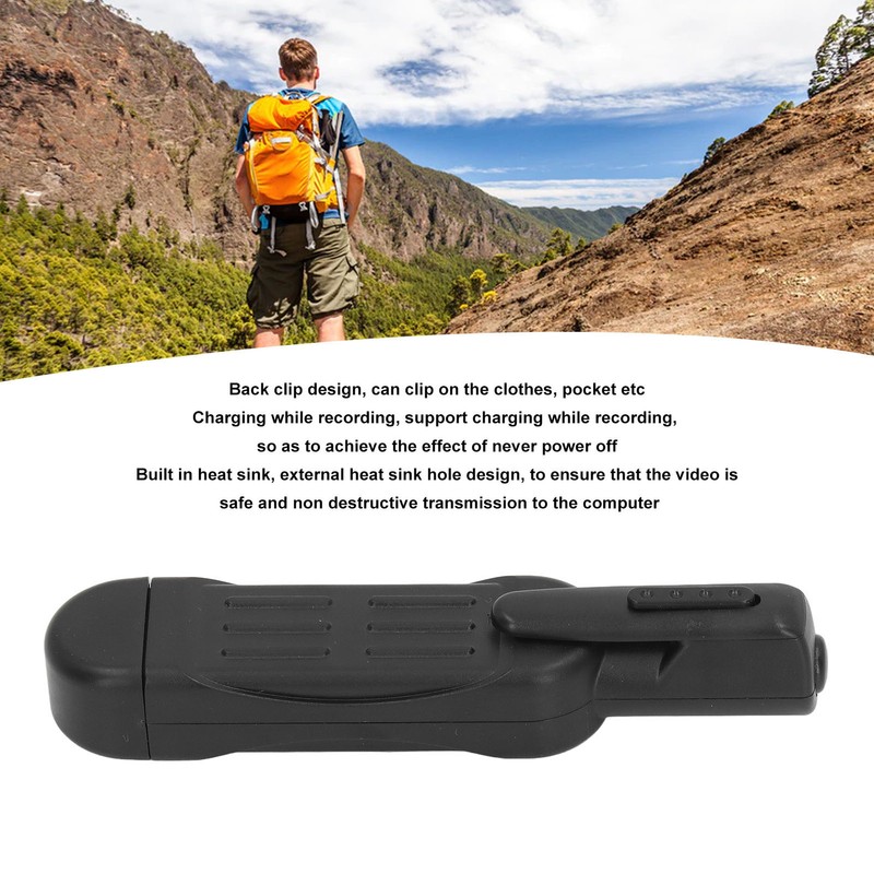 T189 Mini Wearable Camera HD 1080P Body Pen Camera Back