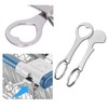 2 Pcs of Stainless Steel Remover,Shopping Trolley Token Key Stainless