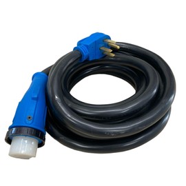 Amp Up RV or Generator 125/250 Volt 50 Amp, 25' Length, 14-50p x ss2-50r Power Adapter Cord - 33512