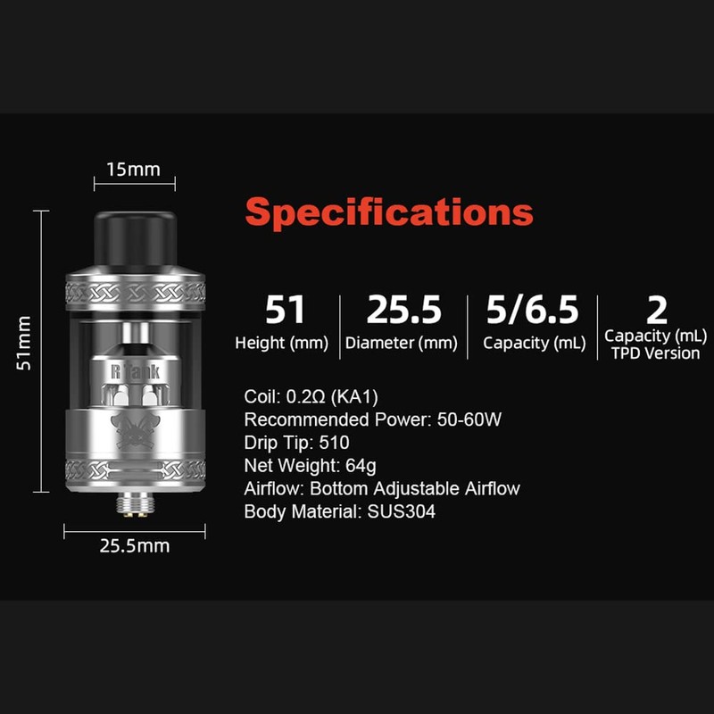 Hellvape Dead Rabbit R 5 ml 25.5 mm RTA Tank