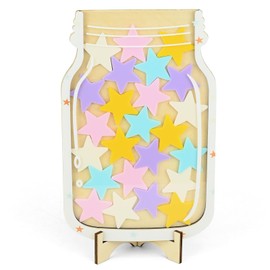 Reward Jar with Stars, Reward Jar Classroom Good Behavior, Incentive Jar Positive Behavior, Potty Training Reward Jar for Toddler, Reward Board for Boys Girls, Home Classroom Reward Chart Ornaments