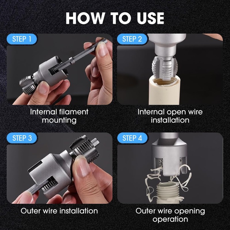 2025 New Pipe Thread Cutting Tool,Integrated Internal & External Pipe