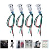 4 Set LED Indicator Light Signal Common Anode Waterproof Metal