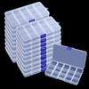 KINJOEK 20 Pack 15 Grids Plastic Bead Organizer Containers Storage,