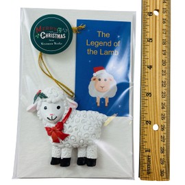 Legend of The Lamb Ornament Set Hanging Christmas Tree Decoration with Story Card Pack