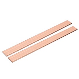 sourcing map Copper Flat Bar, 1/16" Thickness x 1" Width x 8" Length Copper Bus Bar Stock Plate Mill for Electrical (1.5mm x 25mm x 200mm)