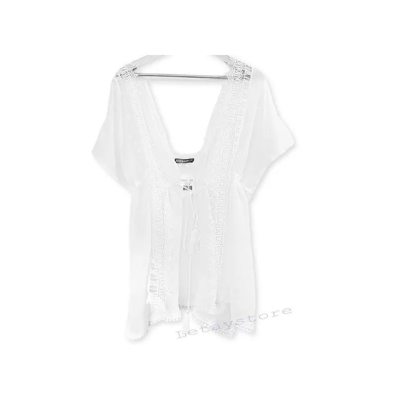 Accessory Street NWT ACCESSORY STREET Island Breeze Lace Trim Glitter