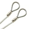 PSI, 1/4" Vinyl Coated Galvanized Steel Cable with Looped Ends,