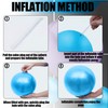 Mini Pilates Balls 9 Inches Small Exercise Ball Anti-Burst Non-Slip