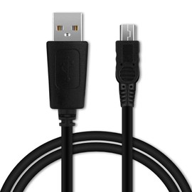 CELLONIC® USB Kabel 1m kompatibel mit Becker Map Pilot Active 43 Ready 43 Professional 43 Mamba 4 Becker Traffic Assist Z101 Z099 Ladekabel Mini USB auf USB A 2.0 Datenkabel 1A schwarz PVC