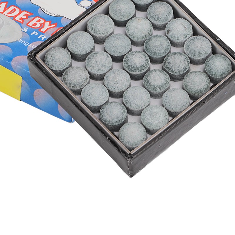 50Pcs Snooker Pool Cue Tips Grade A Leather Billiard Cue