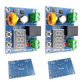 FainWan 2pcs DC 12V-36V Voltage Protection Module Digital Low Voltage Protector Disconnect Switch Over Discharge Protection Module