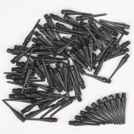 Deetenks Soft Dart Tips 100 PCS 2BA Thread Plastic Soft Tip Soft Dart Tips Replacement Dart Accessories for Dartboard Darts