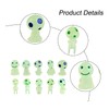 Thyonta 10PCS Garden Glow-in-the-Dark Accessories Micro Landscape Resin Cartoon Alien