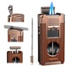 Torch Lighter with Cutter, Punch, Holder, Draw Enhancer Tool, and