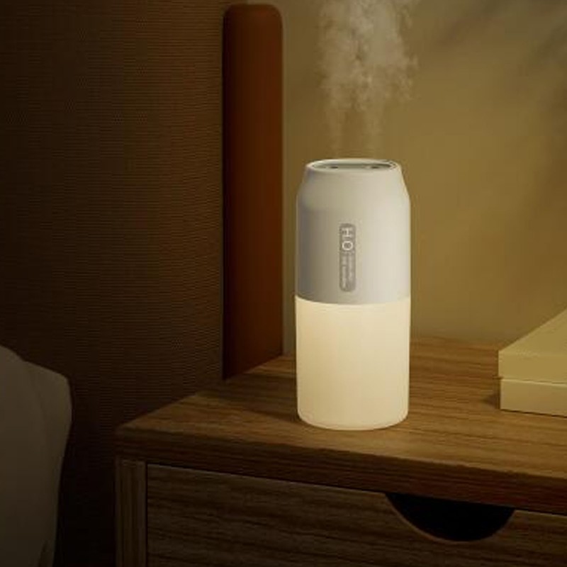 Mini Humidifier 280ml Two Spray Modes 10dB Low Noise Portable